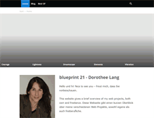 Tablet Screenshot of blueprint21.de